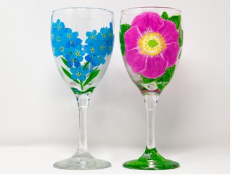 1月31日（土）、日本友好庭園で「ワイングラス絵付け教室」開催