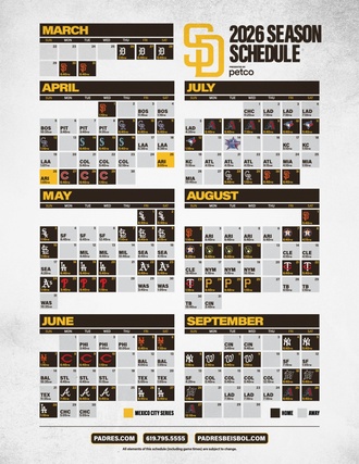 2026 regular season schedule l